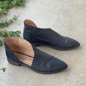 Free People Royale Tan Leather Flats Booties, Size 40 (US 9.5)